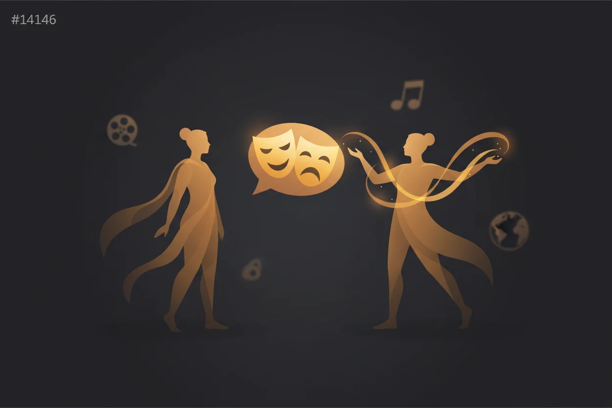 Plantilla Cultura y Comedia: Comentario cultural con humor